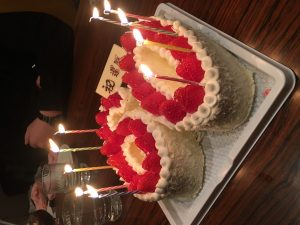 お祝いのケーキ